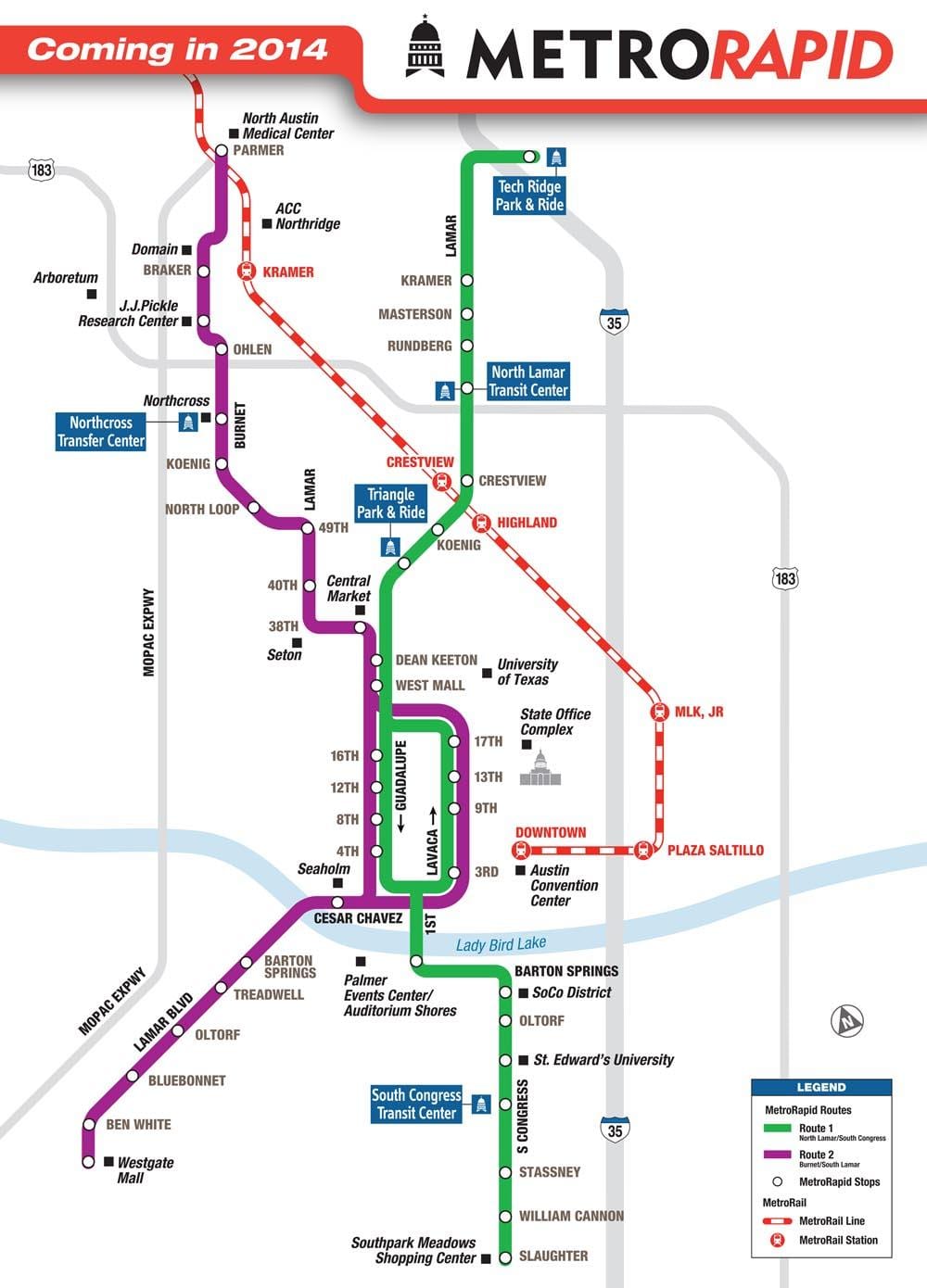 metro tren Austin kat jeyografik