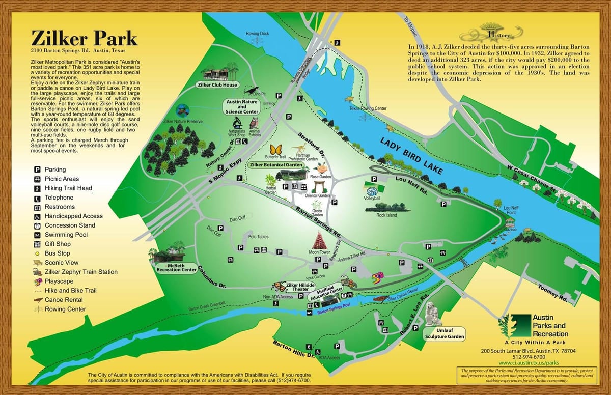 kat jeyografik nan Zilker Austin